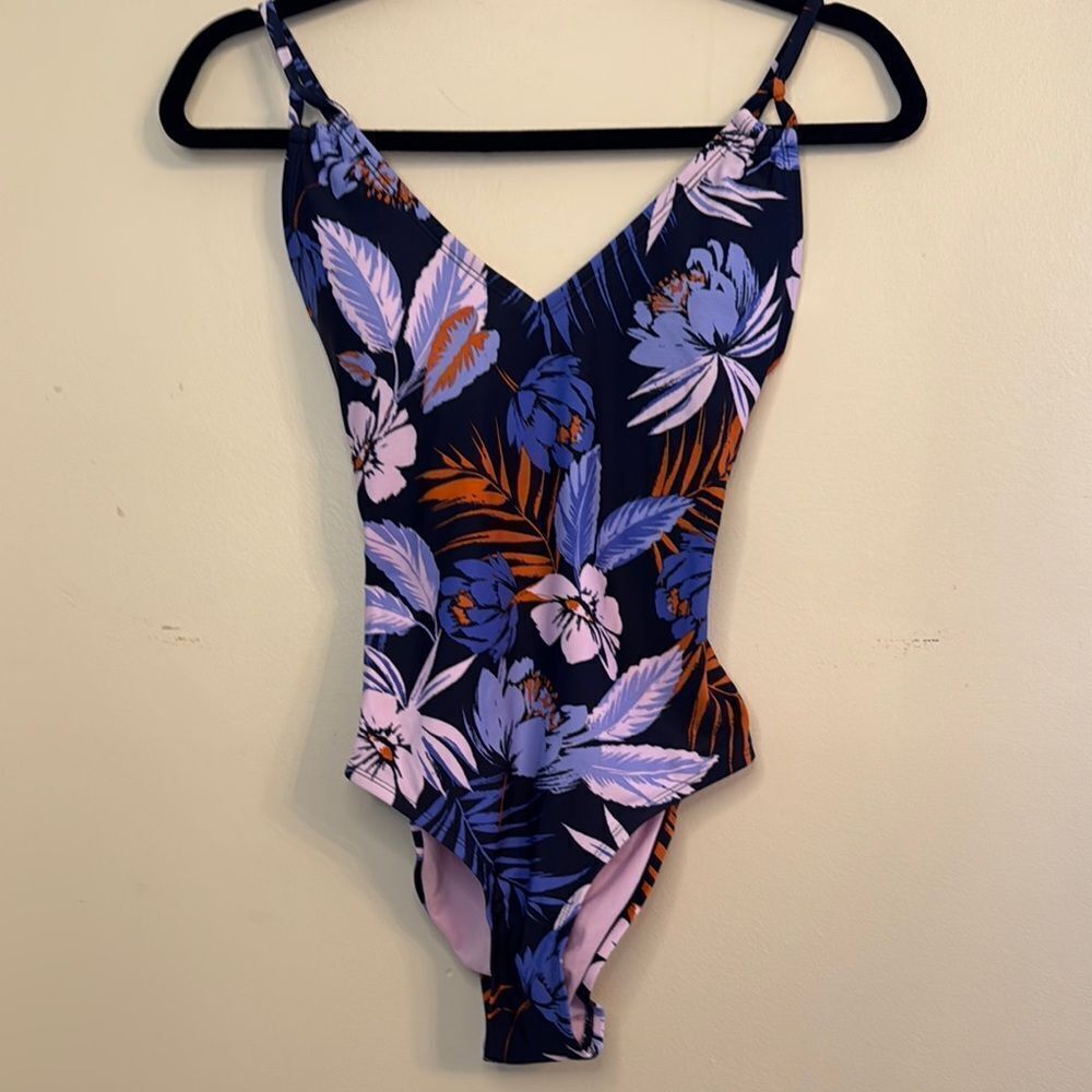 Christina Floral V-Neck Swimsuit